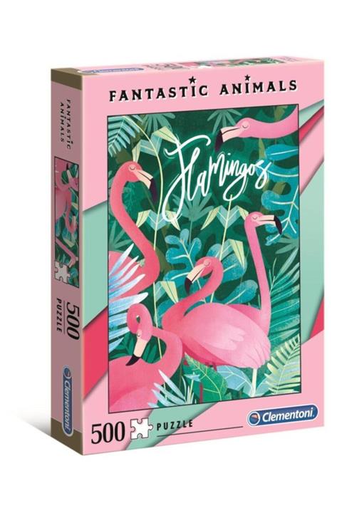 CLEMENTONI 500 Parça Puzzle Fantastic Animals Flamingos