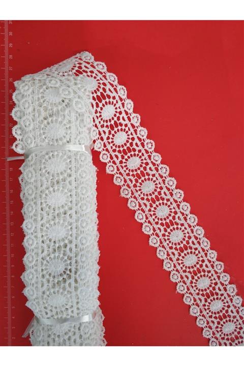 DUAYEN Güpür Dantel Ara Desen Tekstil Aksesuarı 8.5 Metre