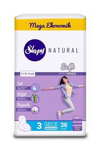 Sleepy Natural Soft Ekstra Yumuşak Gece 36 Ped