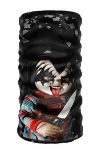 ema Unisex Siyah Chucky Temalı Motorcu Bisikletçi Buff Boyunluk Bandana 24x50 cm