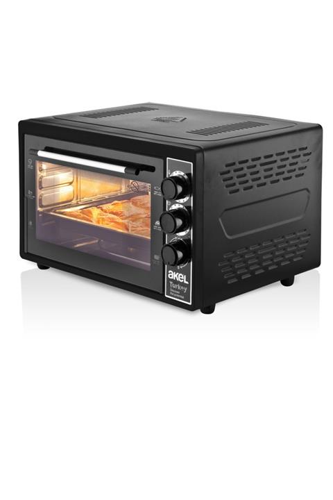 Akel Af380 38 Lt. Siyah Midi Fırın