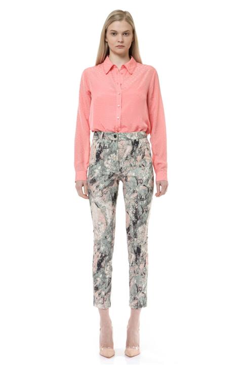 BİRELİN Yüksek Bel Desenli Skınny Jean