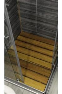 ENGUZELBANYO Iroko Duş Izgarası 100x100cm Ağaç Izgara Ağaç Duş Teknesi Deck Izgara Tik Izgara