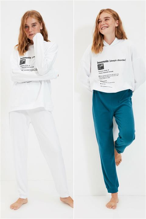 TRENDYOLMİLLA 2'li Süprem Örme Pijama Altı THMAW22PJ0017