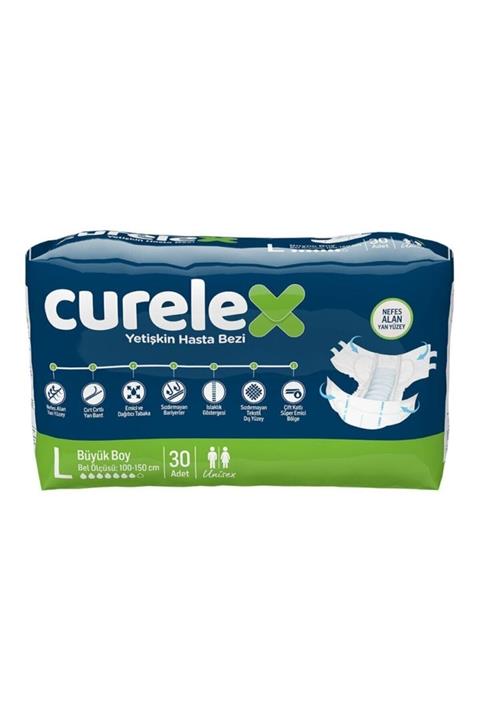 Curalex Yetişkin Hasta Bezi Curelex ( Large ) 30 Lu