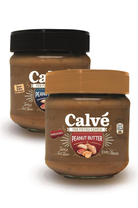 Calve Fıstık Ezmesi 350 G + Parçacıklı Fıstık Ezmesi 350 G