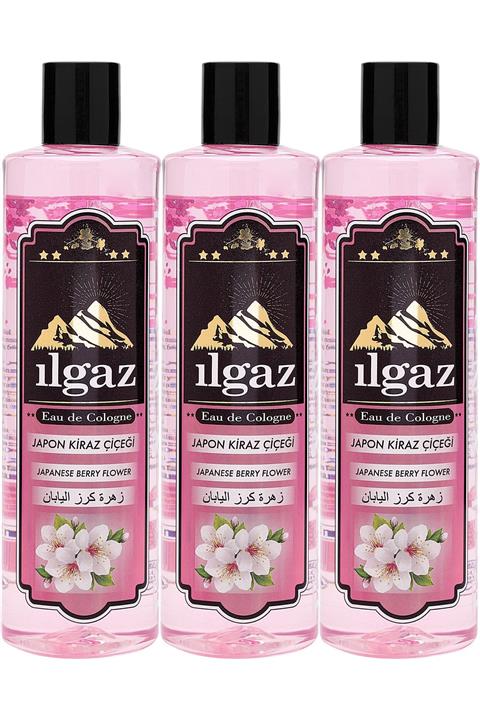 ILGAZ Elit 400ml 3'lü 60° Japon Kirazı Kolonyası