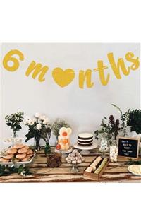 Partifabrik Yarım Yaş /6 Months Yazı Süs