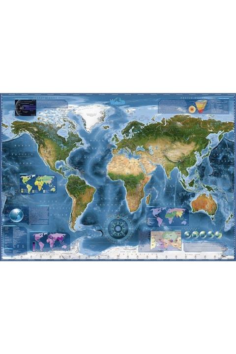 Heye Satellite Map 2000 Parça Puzzle /
