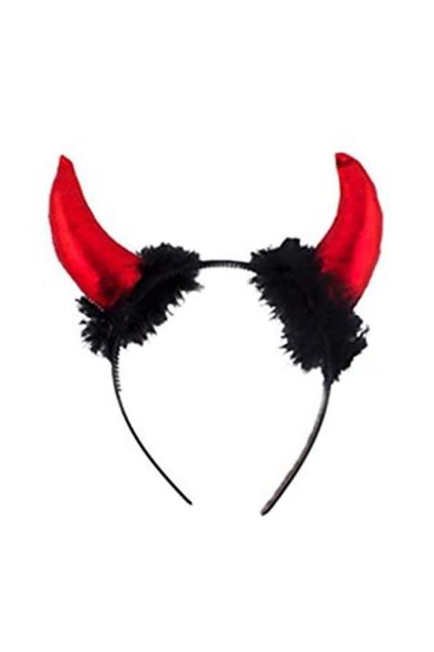 Partioutlet Kırmızı Boynuzlu Şeytan Taç