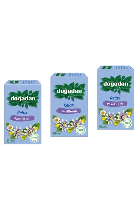 Doğadan Relax Passifloralı Bitki Çayı 20li X3 Paket