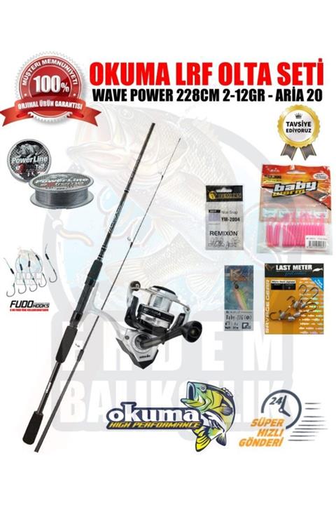 Okuma Wave Power 228cm 2-12g - Aria 20 - Lrf Olta Takımı