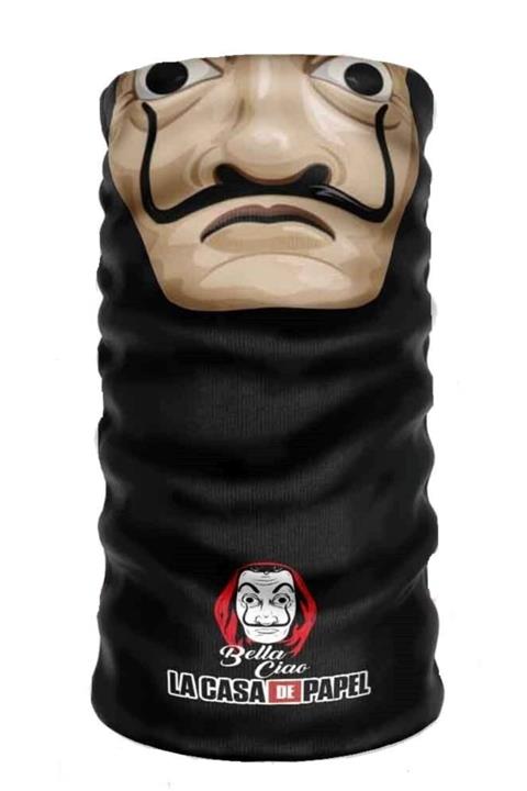 Dünyadan Hediyeler La Casa De Papel Temalı 24x50 cm Motorcu Bisikletci Buff Boyunluk Bandana