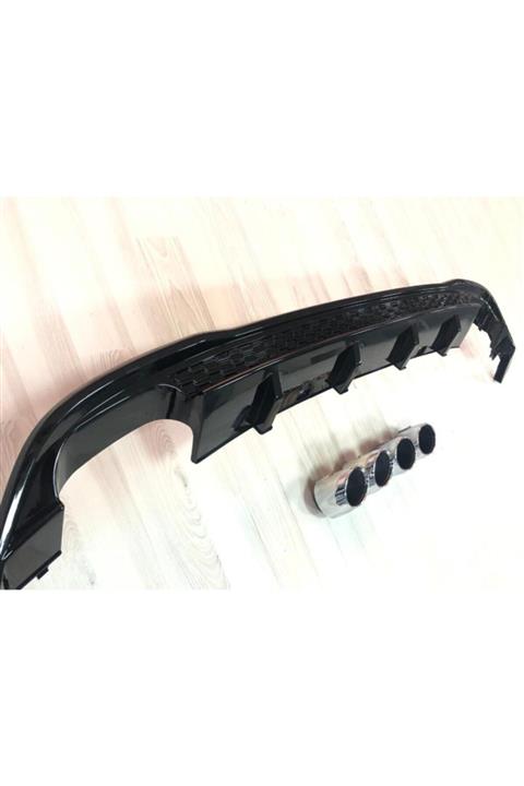 NilparTuning Volkswagen Golf 7.5 R Difüzör Piano Black+egzos Uçları 2018+