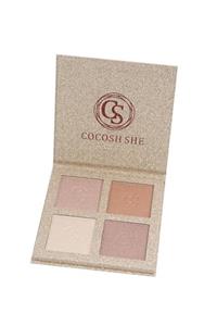 Cocosh She 4'lü Aydınlatıcı Paleti Bright 4 Color Highlighter 8681569700048