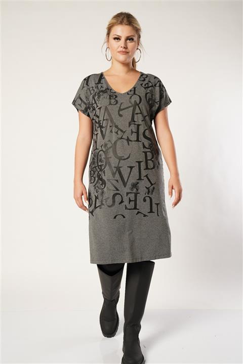 Nelly Kadın Yarasa Kol Antrasit Elbise