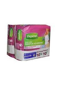 Depend Kadın Orta Emici Külot 10+10 Avantaj Paket