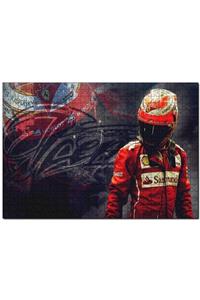 Cakapuzzle Ferrari F1 Kimi Raikkonen Görseli 500 Parça Puzzle Yapboz Mdf (ahşap)