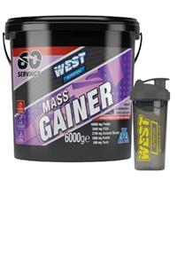 West Nutrition Mass Gainer 6 Kg Çilek Shaker