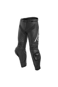 Dainese Delta 3 Deri Motosiklet Pantolonu Black Black White