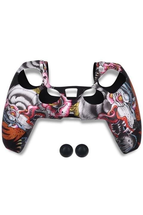 Moda Yedi Playstation 5 Dualsense Gamepad Slikon Koruyucu Set, Ps5 Slikon Kılıf Ve Analog Koruyucu