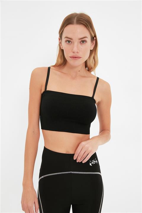 TRENDYOLMİLLA Siyah Çıkarılabilir Askılı Dikişsiz Spor Sütyeni TWOAW22SS0013