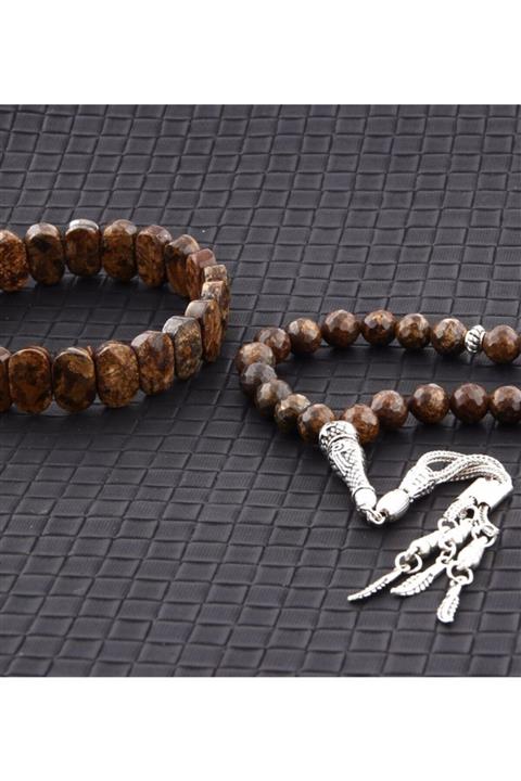 OSMANLI DOĞAL TAŞ Bronzit Bileklik Ve Tesbih Takımı
