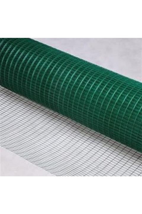 Yamanlar Pvc Kaplı Puntalı Yeşil Tel 12x12 Gözaralıklı 120m Eninde-kafes Teli-kümes Teli-120x15metre
