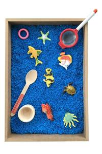 Beyaz Tavşan Oyun Evi Ahşap Etkinlik Seti - Montessori Oyuncak
