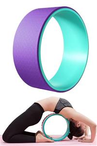 Jet Yoga Wheel Yoga Halkası Yoga Tekerleği Pilates Ve Yoga Balance Mor-yeşil