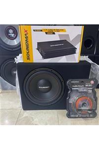 Soundmax Sx-fc12 Paket Set 30cm Bass 3000w 4x60 Rms 4kanallı Anfi Plc Kablo Seti 001sx-fc12 001sx-fc12