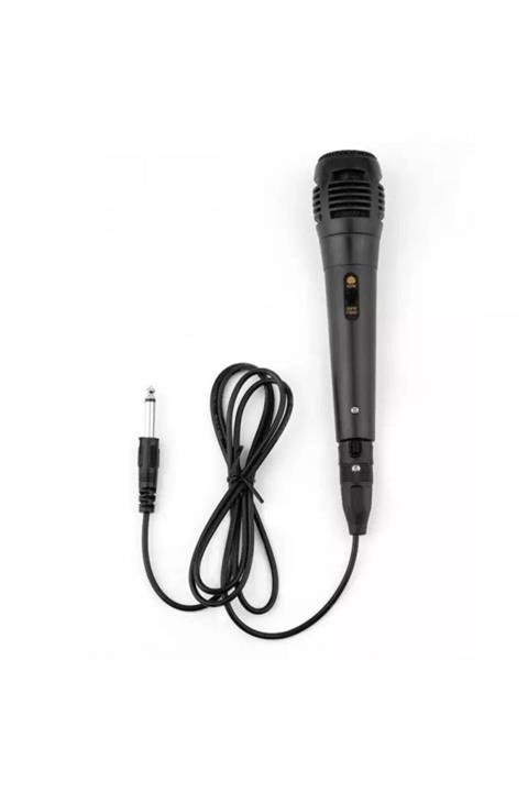 Techmaster Kablolu Kareoke Mikrofonu 6.5 Mm Jack 2mt Mikrofon Kablosu