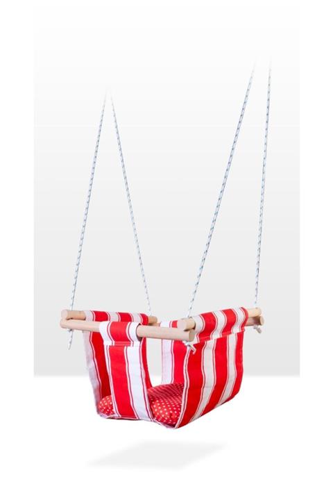 MAVİ TREND Ahşap  Bebek Salıncağı