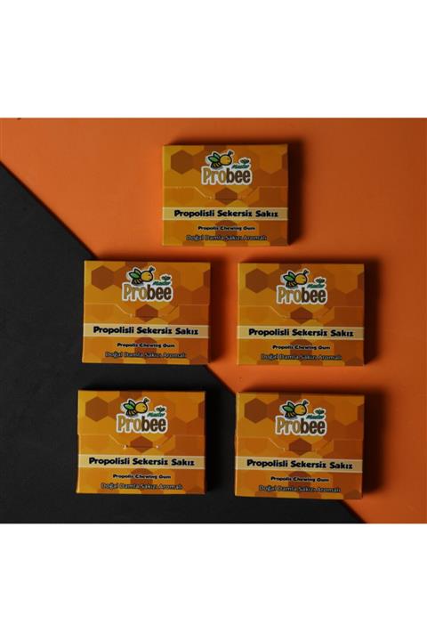 Master Probee Propolisli Şekersiz Sakız - 5 Paket - 75 Adet