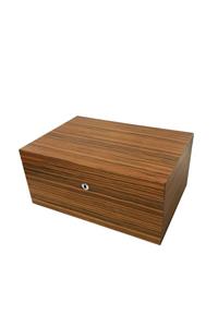 Sikarlan Cedar Puro Kutusu Humidor Mat Zebrano Wood 150s