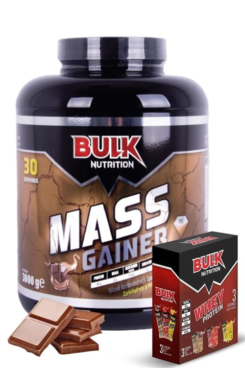 Bulk Nutrition Mass Gainer 3 Kg Çikolata Hediye Whey Protein Tozu