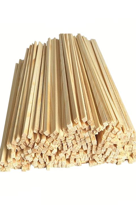 ayfiwood Ahşap Çıta Ince Çıta 1 Cm X 1 Cm X 100 Cm (10 Adet)