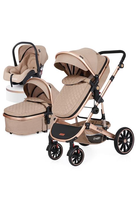 Huggy Evoc 5 In 1 Travel Bebek Arabası Açık Kahve