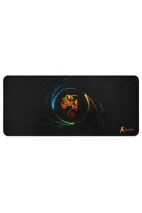 JUNGLEE Oyuncu Mousepad 70x30 Cm Kaymaz Dikişsiz Ykaplan Baskılı Büyük Boy Mouse Pad