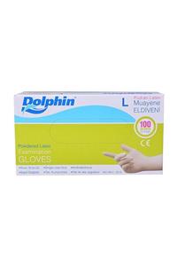 Dolphin Cerrahi Eldiven Pudralı Latex L 100 Lü