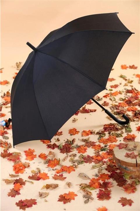 Skygo 16 Telli Siyah Baston Şemsiye