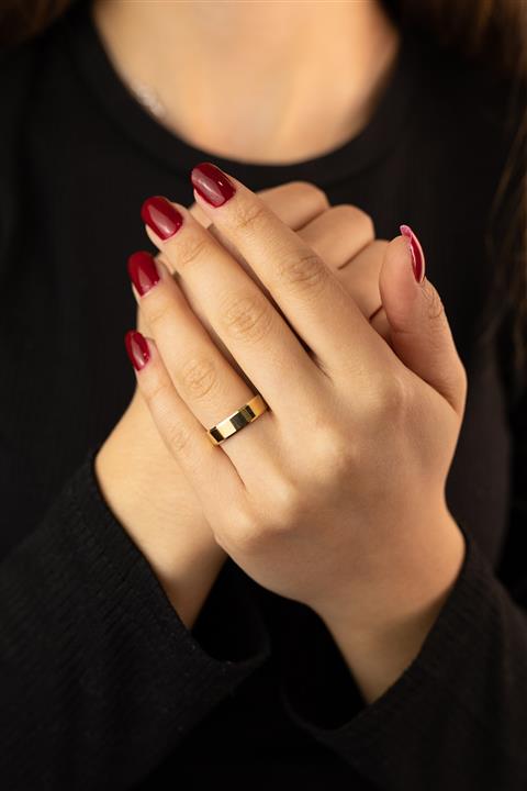 YAVUZ KUYUMCULUK Düz Klasik Alyans 5 mm