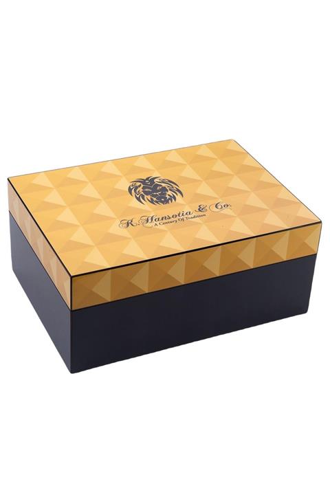 ANGELO Hansotia Humidor Puro Kutusu Siyah Camlı