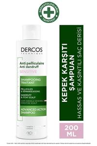 Vichy Dercos Anti-Dandruff Kepek Karşıtı Şampuan Hassas ve Kaşıntılı Derisi 200 ml 3337871323394