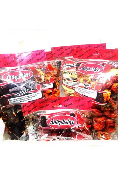 ANTEP BAHÇE Dolmalık Kuru Karışık Paket 250 Adet (50 Patlıcan-50 Acı Biber-50 Tatlı Biber-50 Kabak-50 Süs Biber)