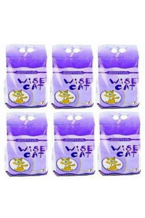 Wise Cat Twobox Diatomit Iri Taneli Kedi Kumu - 7 Litre ( 3 Kg ) X 6