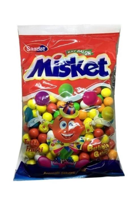 SAADET Tutti Frutti Aromalı Misket Sakız / Otomat Sakızı 1 Kg (222 Adet)