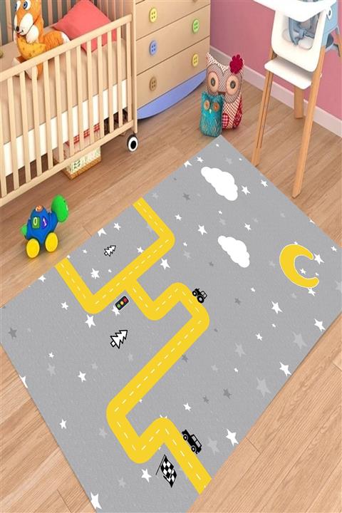 KARNAVAL HOME İskandinav Yol Çocuk Odası Oyun Halısı