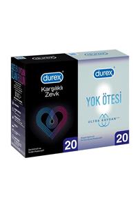 Durex Karşılıklı Zevk+yok Ötesi Ultra Kaygan Prezervatif 40'lı Ekonomik Paket