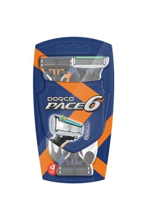 OLCAY CENTER Dorco Pace 6 Bıçaklı Yeni Üretim 3'lü Paket